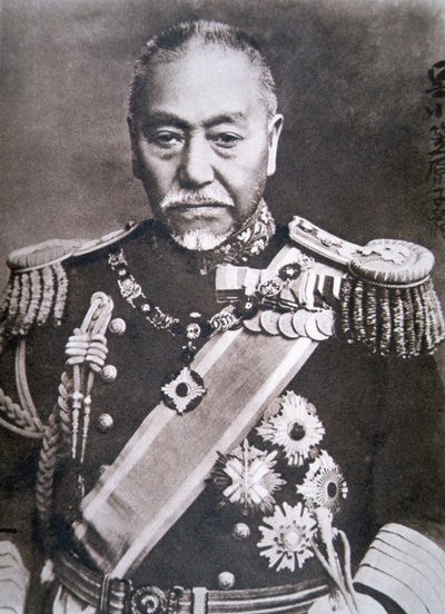 Admirał Togo (zdjęcie czarno-białe) autorstwa Photographer Japanese