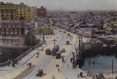 Japonia, K. 1912: Ulica Nihonbasi, Tokio (zdjęcie) autorstwa Photographer Japanese