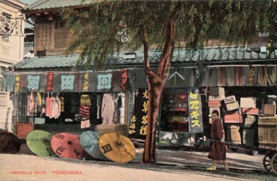 Sklep z parasolami, Yokohama, Japonia (zdjęcie) autorstwa Photographer Japanese