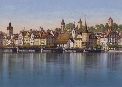 Stara Lucerna, Seebrucke i Musegg (zdjęcie kolorowe) autorstwa Photographer Swiss