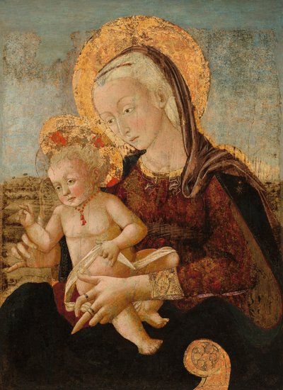 Madonna z Dzieciątkiem, ok. 1475 (tempera na panelu przeniesiona na płótno) autorstwa Pier Francesco Fiorentino