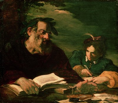 Homer dyktujący swój poemat autorstwa Pier Francesco Mola