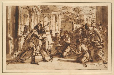 Józef wita swoich braci autorstwa Pier Francesco Mola
