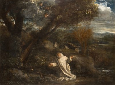 Pejzaż ze świętym w ekstazie, 1612-1647. autorstwa Pier Francesco Mola