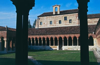 Klasztor, bazylika św Zenona (lub San Zeno Maggiore i San Zenone), Werona (Lista Światowego Dziedzictwa UNESCO, 2000), Wenecja Euganejska, Włochy autorstwa Blaise Nicolas Le Sueur