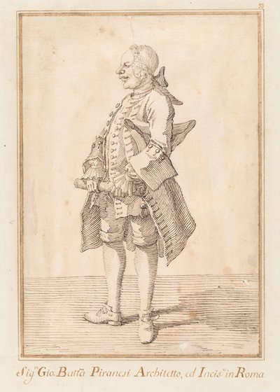 Giovanni Battista Piranesi autorstwa Pier Leone Ghezzi