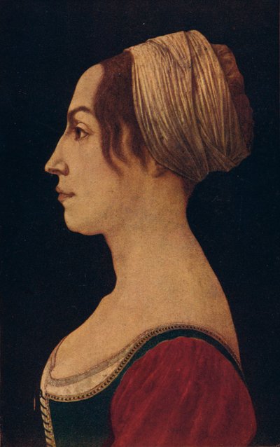Kobieta w zieleni i szkarłacie, XV wiek 1906 autorstwa Piero del Pollaiolo
