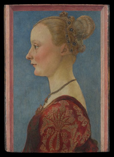 Portret kobiety, ok. 1480 r. (tempera na desce) autorstwa Piero del Pollaiuolo