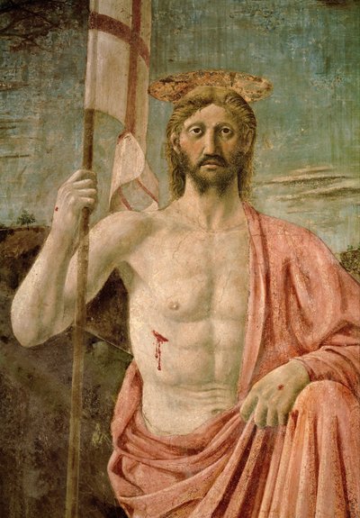 Chrystus zmartwychwstały (malowidło ścienne) autorstwa Piero della Francesca