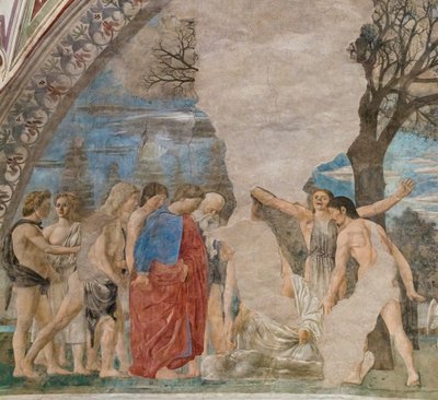 Śmierć Adama (szczegół) autorstwa Piero della Francesca