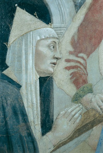 Fragment „Legendy o prawdziwym krzyżu” przedstawiający odkrycie i weryfikację prawdziwego krzyża przez Piero della Francesca autorstwa Piero della Francesca
