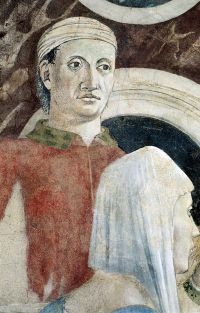 Fragment Legendy o Prawdziwym Krzyżu przedstawiający odkrycie i weryfikację Prawdziwego Krzyża, autorstwa Piero della Francesca autorstwa Piero della Francesca