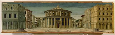 Idealne miasto, nazwane miastem Boga (obraz) autorstwa Piero della Francesca