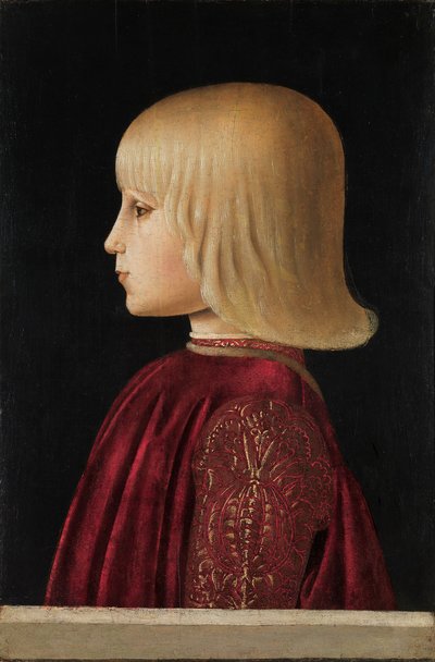 Portret chłopca Guidobaldo Da Montefeltro, ok. 1479. autorstwa Piero della Francesca