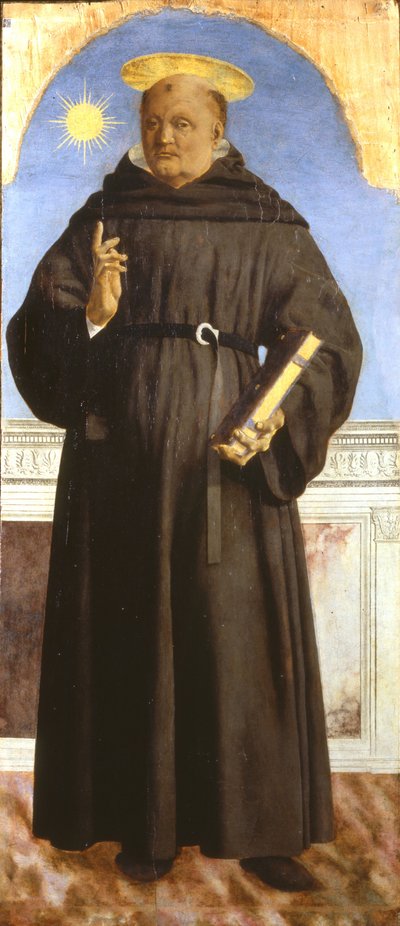Święty Mikołaj z Tolentino, 1454-1459 autorstwa Piero della Francesca
