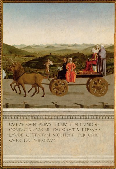 Triumf księżnej Urbino, Battista Sforza (tempera na drewnie) autorstwa Piero della Francesca