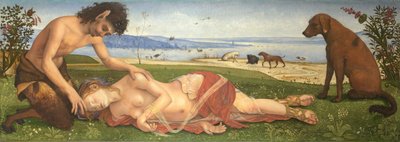 Satyr opłakujący nimfę, c. 1495 autorstwa Piero di Cosimo