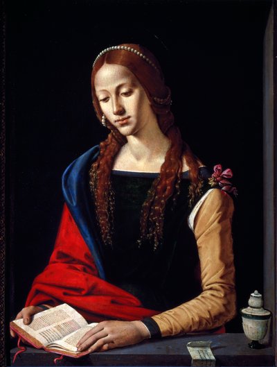 Madeleine Malarstwo autorstwa Piero di Cosimo (1461/2-1521) 1485-1490 Wymiary 72x53 cm Palazzo Barberini, Narodowa Galeria Sztuki Starożytnej, Rzym autorstwa Piero di Cosimo