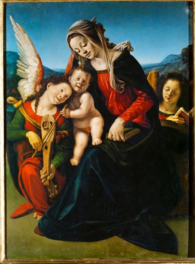 Madonna z Dzieciątkiem i aniołami autorstwa Piero di Cosimo