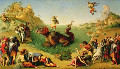 Perseusz ratujący Andromedę, c.1510-13 (płótno olejne) autorstwa Piero di Cosimo