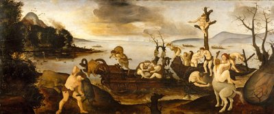 Powrót z polowania, ok. godz. 1494-1500. autorstwa Piero di Cosimo
