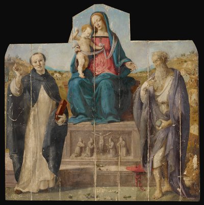 Dziewica i Dzieciątko ze świętymi Vincentem Ferrerem i Jerome autorstwa Piero di Cosimo