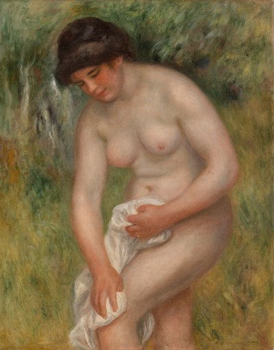 Kąpiąca się susząca (Baigneuse s'essuyant) autorstwa Pierre-Auguste Renoir