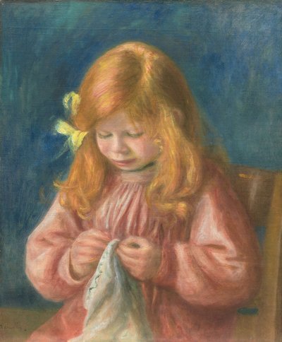 Jean Renoir Szycie autorstwa Pierre-Auguste Renoir