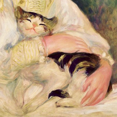 Julie Manet, znana również jako „Dziewczynka z kotem” autorstwa Pierre-Auguste Renoir