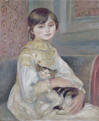 Julie Manet, znana również jako „Dziewczynka z kotem” autorstwa Pierre-Auguste Renoir