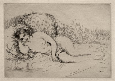 Naga kobieta leżąca autorstwa Pierre-Auguste Renoir