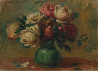 Róże w wazonie autorstwa Pierre-Auguste Renoir