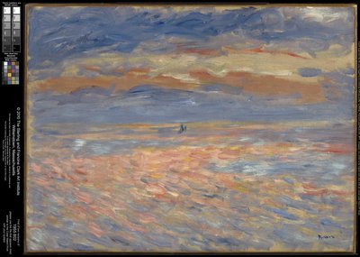 Zachód słońca autorstwa Pierre-Auguste Renoir
