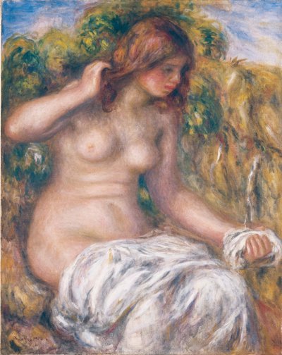 Kobieta przy wiosnie autorstwa Pierre-Auguste Renoir
