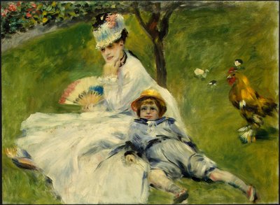 Madame Monet i jej syn autorstwa Pierre Auguste Renoir