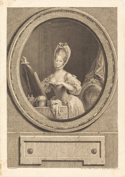 Jego rozmiar jest piękny autorstwa Pierre Adrien Le Beau after Pierre Antoine Baudouin