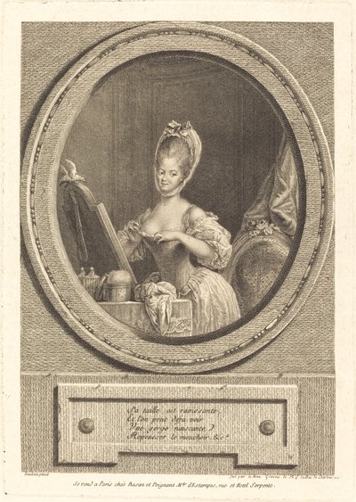 Jego rozmiar jest piękny autorstwa Pierre Adrien Le Beau after Pierre Antoine Baudouin