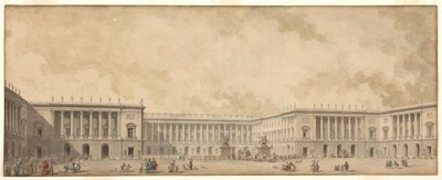 Pierwszy projekt przebudowy Pałacu Wersalskiego podarowany królowi Ludwikowi XVI, ok. 1930 r. 1785. autorstwa Pierre Adrien Paris