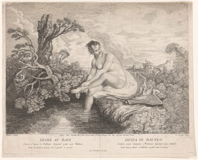 Het zły van Diana Diane au bain / Diana in balneo (tytuł na obiekcie) autorstwa Pierre Alexandre Aveline