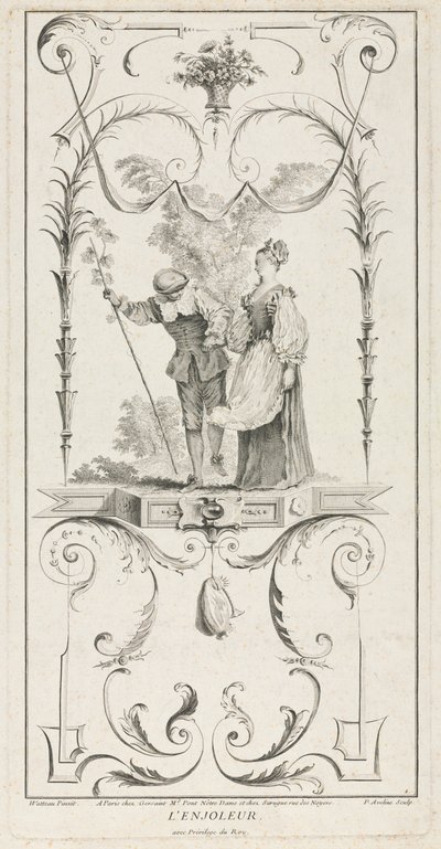 Przybijak, Arabeska. autorstwa Pierre Alexandre Aveline