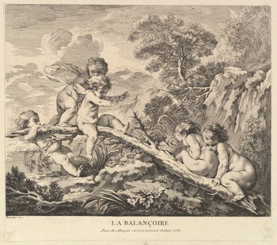 Huśtawka, ca. 1738. autorstwa Pierre Alexandre Aveline