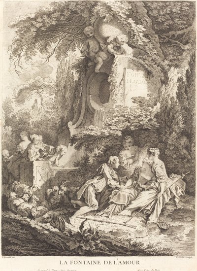 Fontanna Miłości autorstwa Pierre Alexandre Aveline after François Boucher
