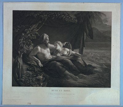 Rut i Boaz autorstwa Pierre Alexandre Tardieu