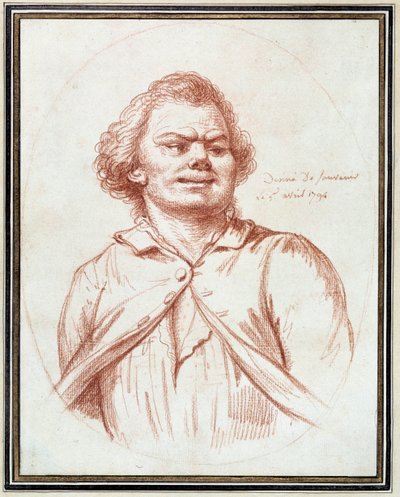 Rewolucja Francuska: „”portret Georgesa Jacquesa Dantona (1759-1794) prowadzi do udręki” Rysunek a la sanguine przypisywany Pierre’owi Wille’owi (1748-1821) autorstwa Pierre Alexandre Wille