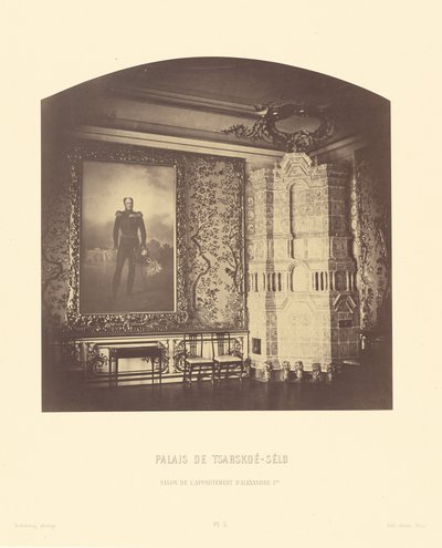 Pałac w Carskim Siole, salon apartamentu Aleksandra I autorstwa Pierre Ambrose Richebourg