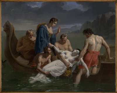 Śmierć Safony autorstwa Pierre Antoine Augustin Vafflard