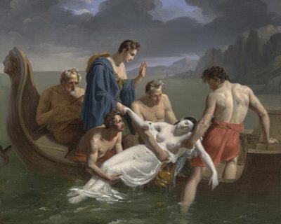 Śmierć Safony, 1819 autorstwa Pierre Antoine Augustin Vafflard