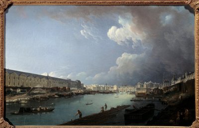 Widok na Luwr i Ile de la Cite z obrazu Pont Royal autorstwa Pierre