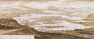 Miasto Meksyk, z „Voyages aux Regions Equinoxales du Nouveau Continent” Aleksandra von Humboldta (1769-1859) 1810 autorstwa Pierre Antoine Marchais