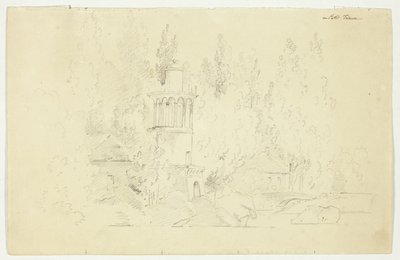 Widok na park w Wersalu: Petit Frianon autorstwa Pierre Antoine Mongin